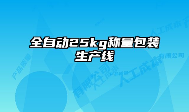 全自動(dòng)25kg稱量包裝生產(chǎn)線